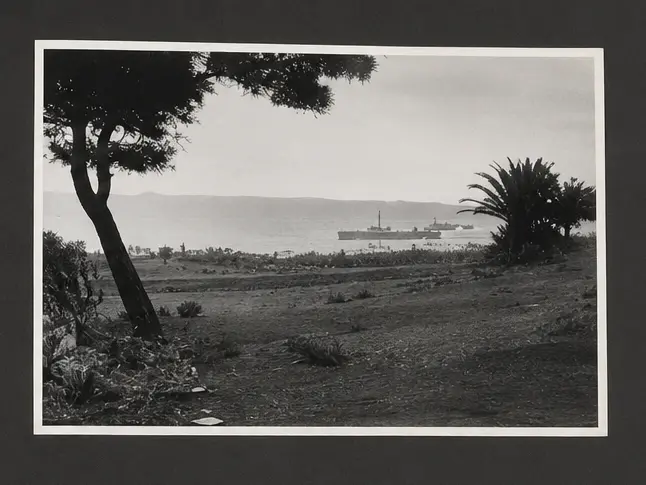 Llegada a Santa Cruz de La Palma del entonces capitán de fragata Karl Doenitz. en el crucero Emden.